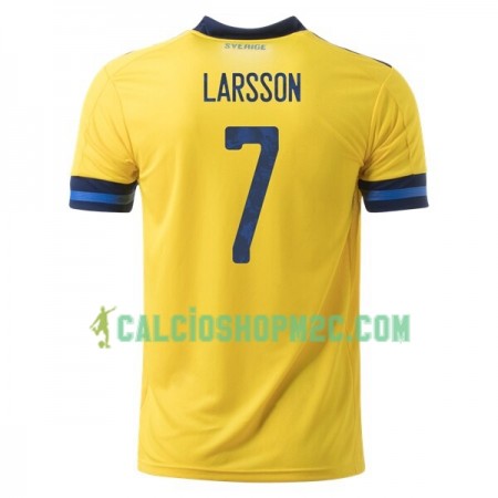 Svezia Sebastian Larsson 7 Maglia Prima Euro 2020 Manica Corta